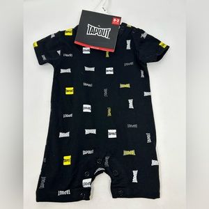NWT TapOut Baby 0-3M Short Sleeve Button Romper